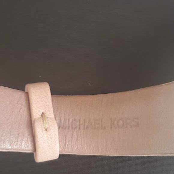 Michael Kors Hartman Ladies Watch 38mm Gold Tone with Pink Leather Band MK2558 - Picture 9 of 9